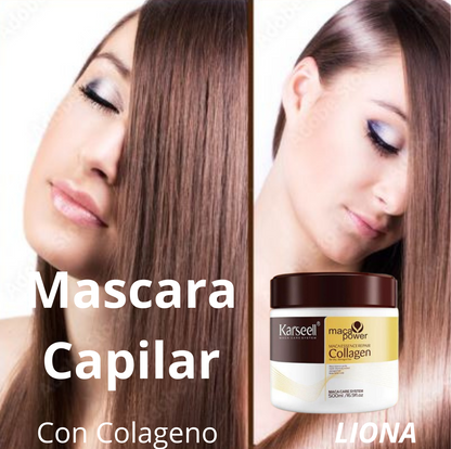 Máscara Capilar Maca Power Reparación Profunda, de Colágeno 500ml/Edición Premium LIONA