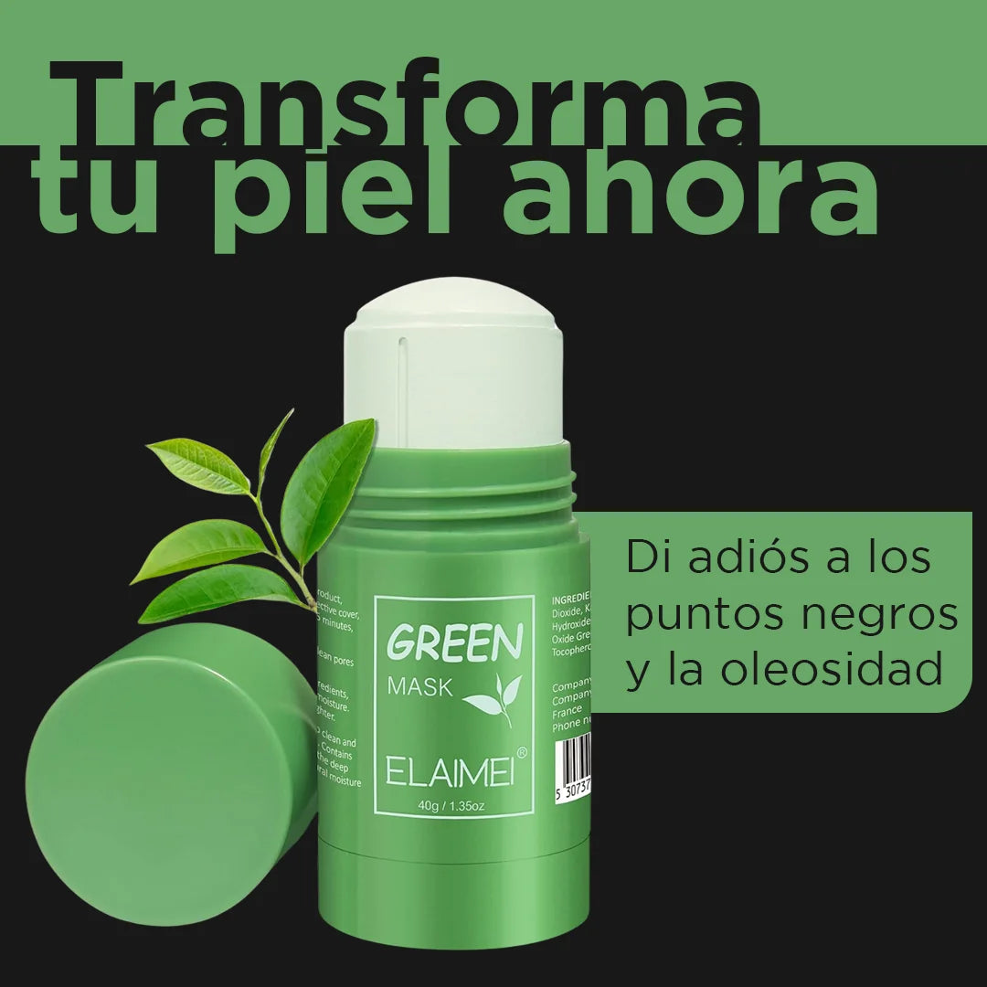 Mascarilla Facial en Barra Té verde – Control de Grasa y Puntos Negros/ Edición Limitada LIONA