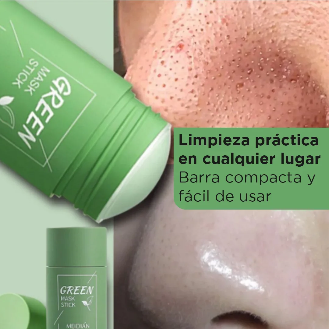 Mascarilla Facial en Barra Té verde – Control de Grasa y Puntos Negros/ Edición Limitada LIONA