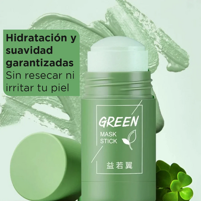 Mascarilla Facial en Barra Té verde – Control de Grasa y Puntos Negros/ Edición Limitada LIONA